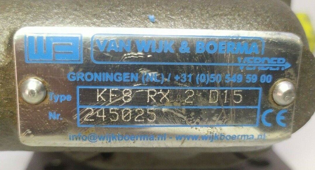 KF8-RX-2-D15 Van Wijk & Boerma Hydraulic gear pump - NEW