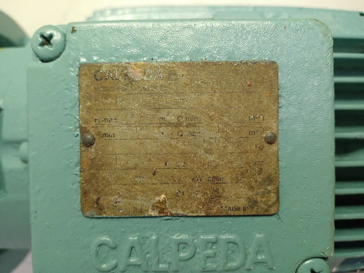 Calpeda NM25/125AE-R Centrifugal pump 1-1/2" X 1" - Refurbished and Tested
