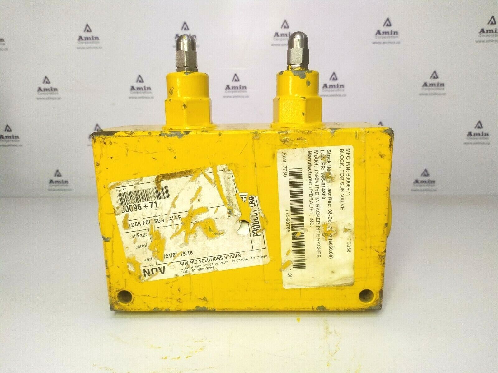 Servi 50S123 Hydraulic control block for P/N: 60096+71 Block for Sun hydraulics