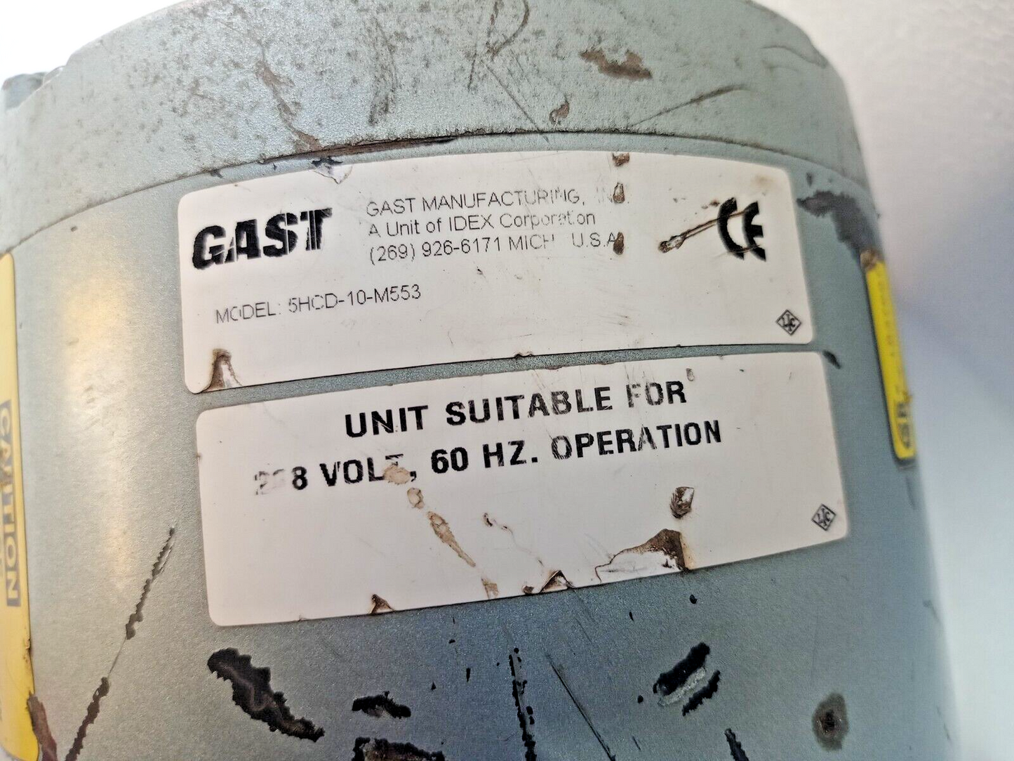 Gast 5HCD-10-M533 Piston air compressor