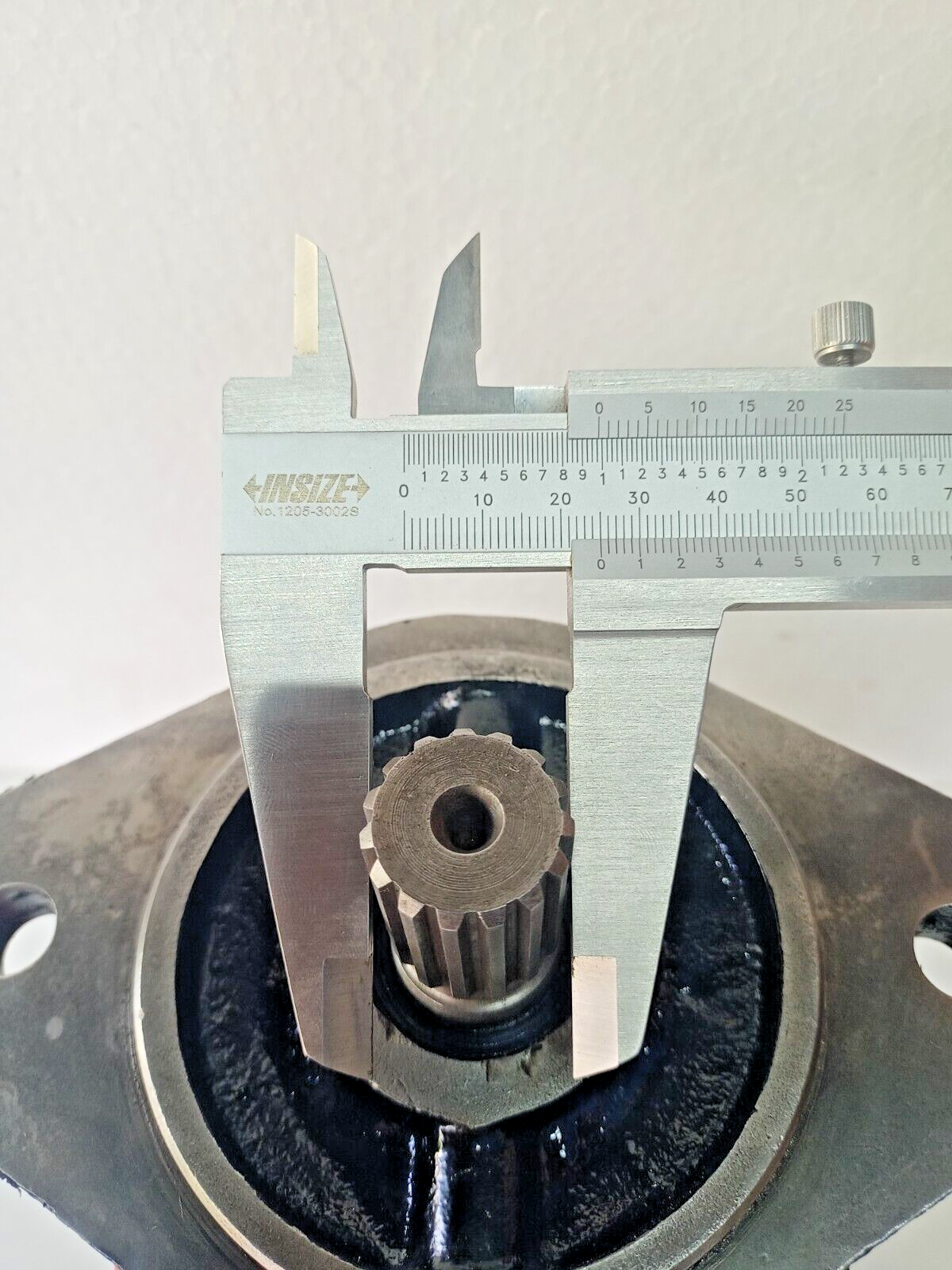 Parker Double Hydraulic gear pump Spline shaft
