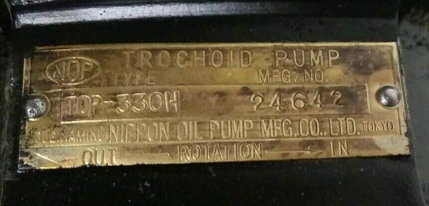 Nippon Oil Pump TOP-330H Trochoid pump