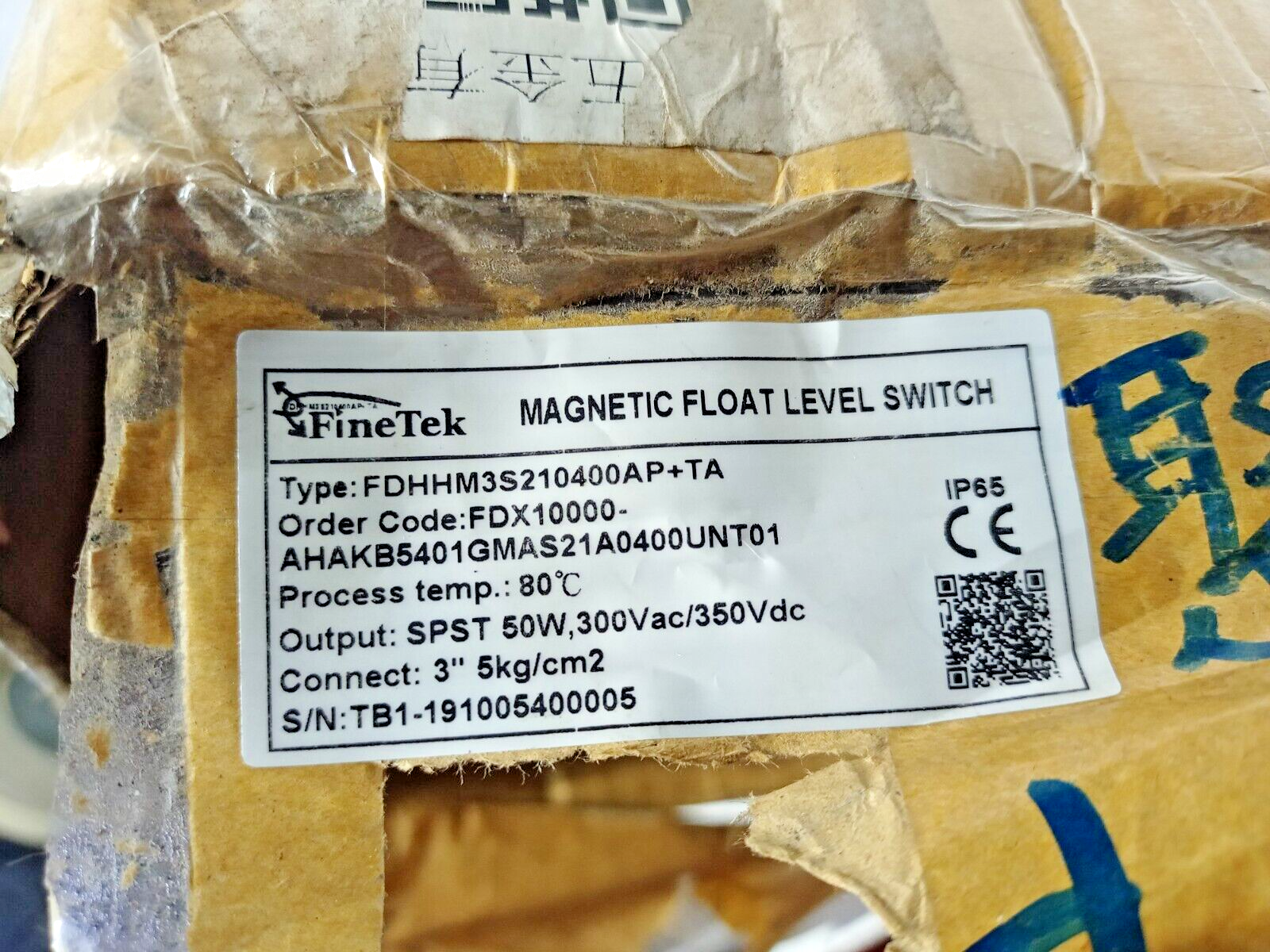 Finetek FDHHM3S210400AP+TA Magnetic Float level switch - NEW