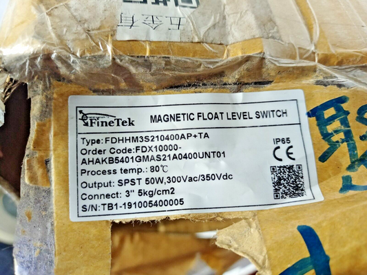 Finetek FDHHM3S210400AP+TA Magnetic Float level switch - NEW