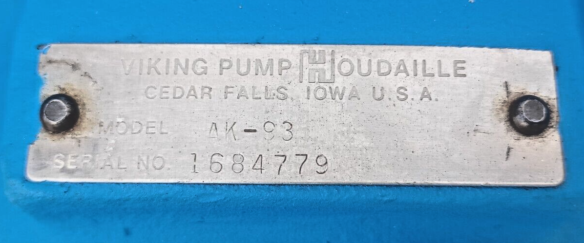 Viking pump AK-93 Motor speed Rotary gear pump Hydraulic internal gear pump