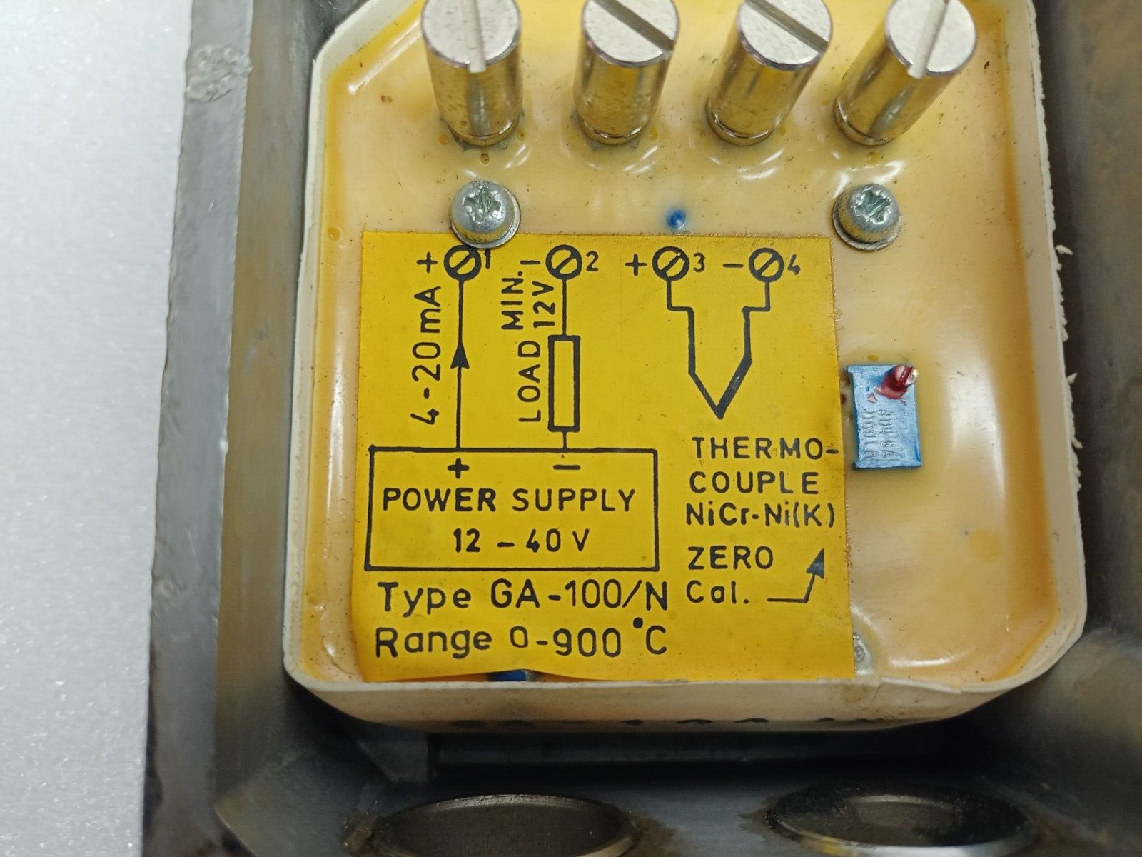Autronica Amplifier type: GA-100/N For Thermocouple Nicr-Ni 0-900 C - NEW