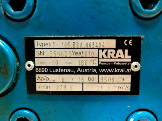 KRAL KF-105.BBA.003494 Triple screw pump - New