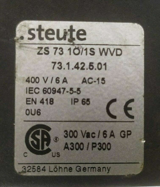Steute ZS7310/1SWVD Safety Cable switch - New Unused