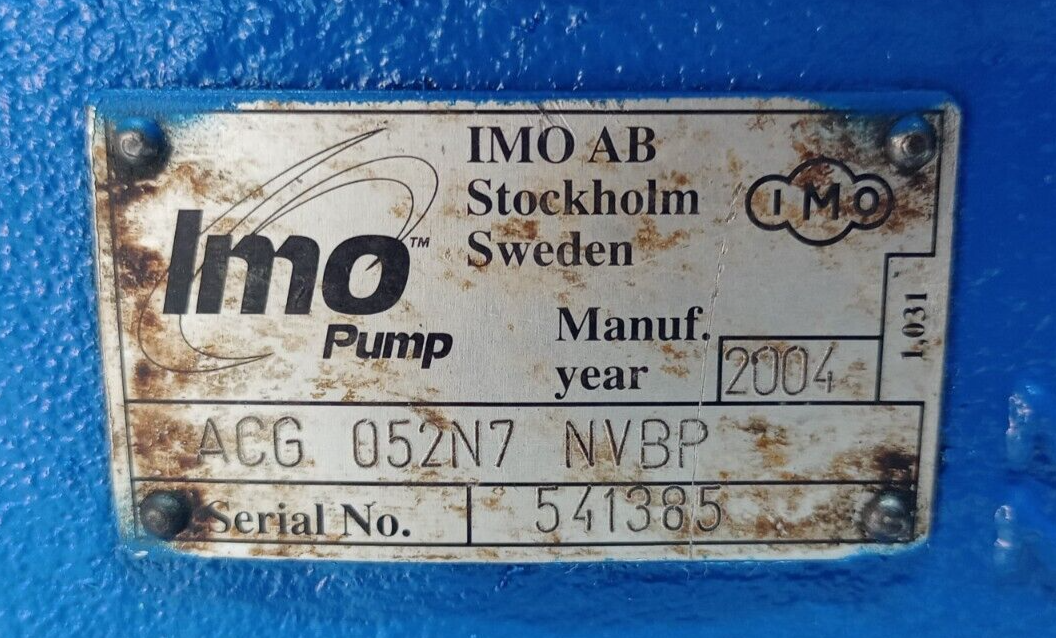 IMO Pump ACG 052N7 NVBP Triple screw pump #2