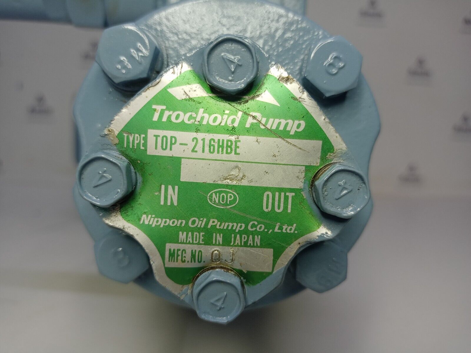 Nippon oil pump TOP-216 HBE with 0.75 kw 1710rpm Electric motor - Refurbished