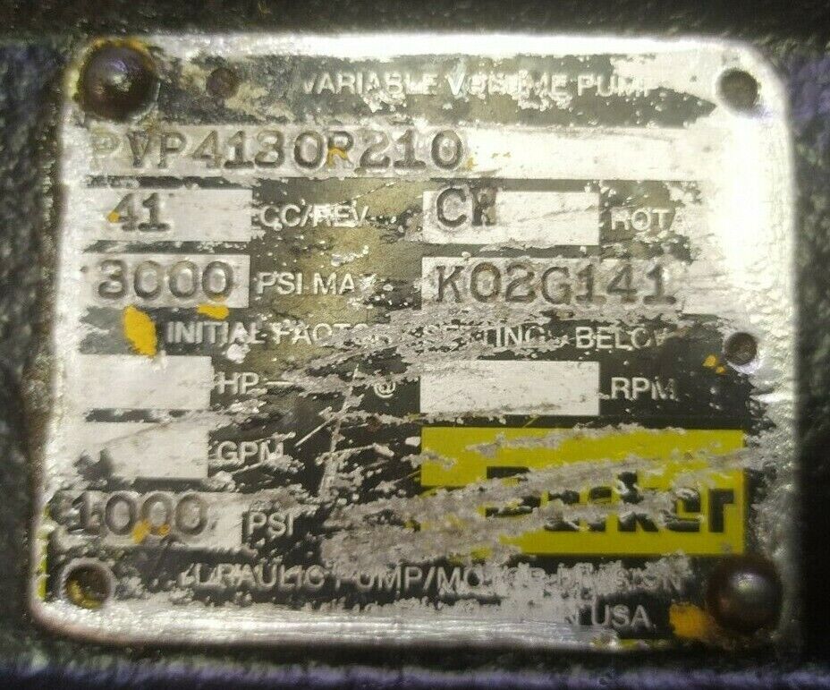 Parker PVP4130R210 Hydraulic Piston pump (2)