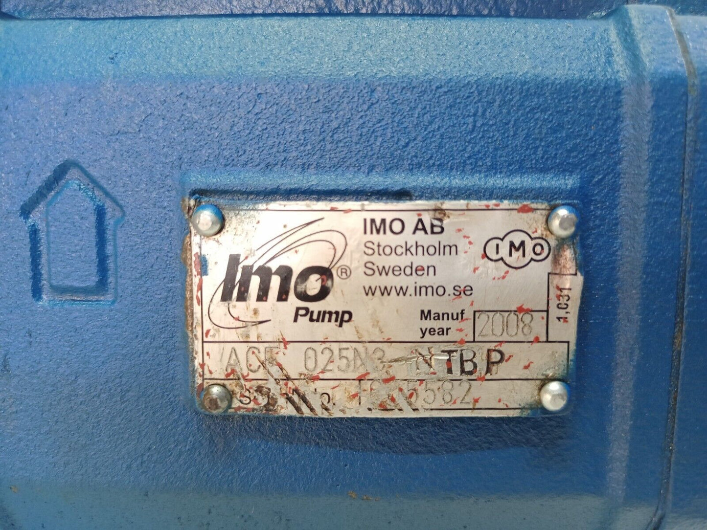 IMO Pump ACE 025N3 NTBP Triple screw oil pump - Refurbished and Tested #2