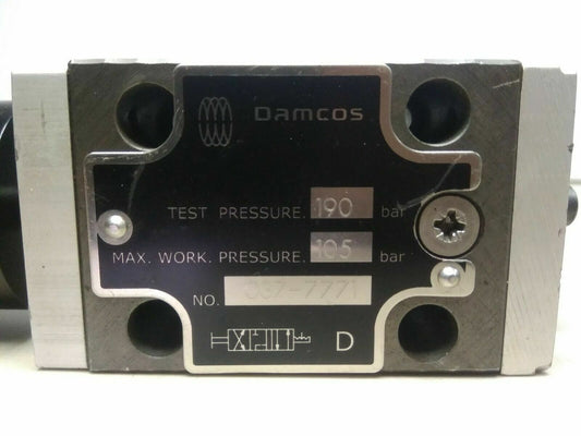 DAMCOS 037-7771 PILOT VALVE Max. working pressure : 105 bar - NEW