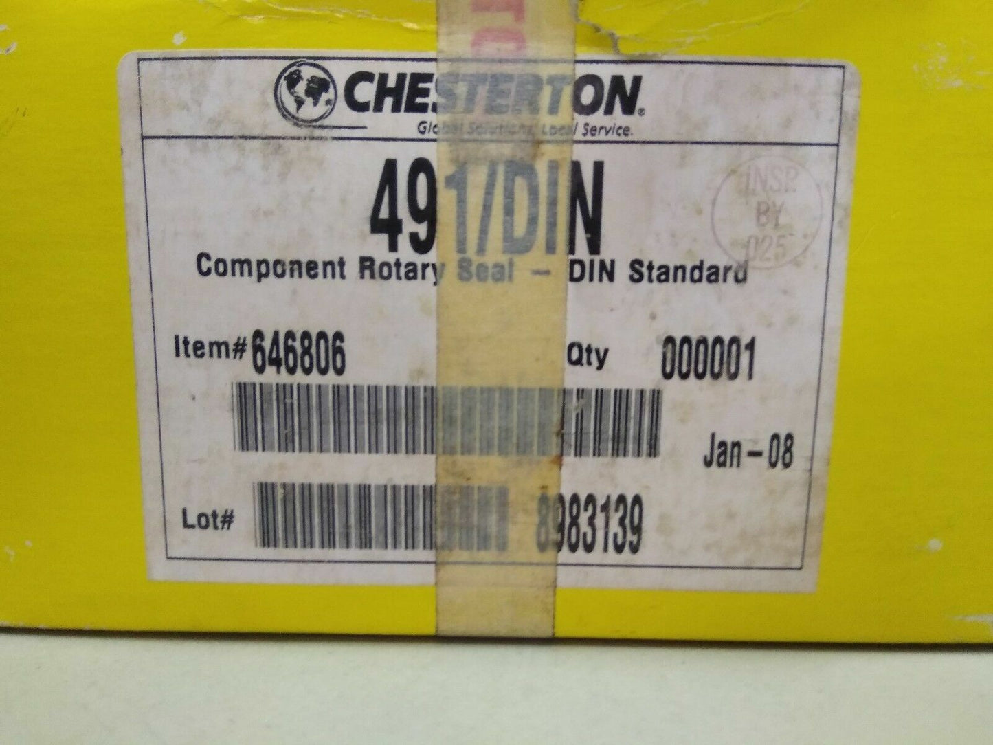 CHESTERTON 491/DIN ROTARY SEAL, Size: 100 mm - NEW