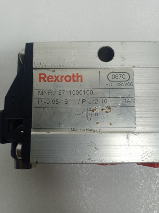 Rexroth MNR: 5711000100 5/2 Air-Pilot Pneumatic valve - NEW