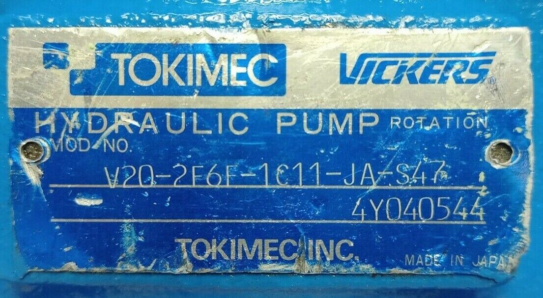 Vickers V20 2F6F 1C11 JA S47 Hydraulic vane pump