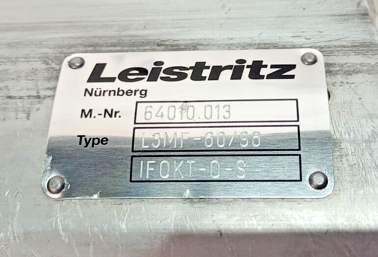 Leistritz L3MF-60/96 Triple screw pump - Pressure Tested