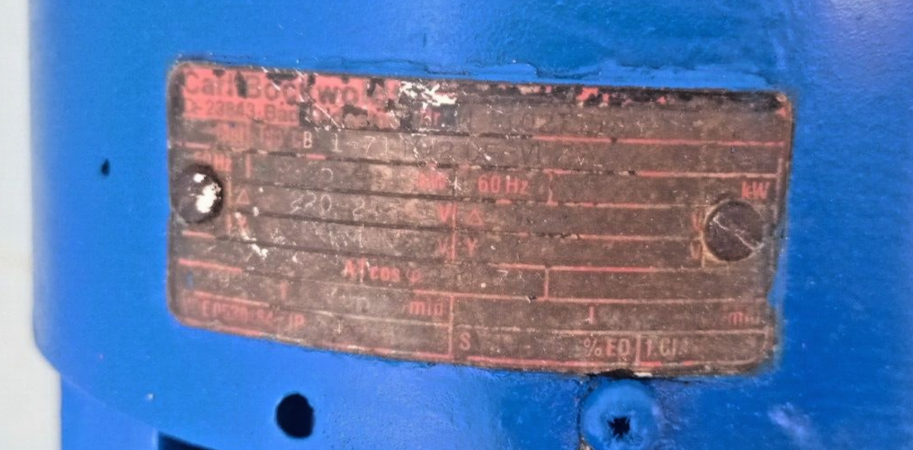 RWO Bremen Type: AEP 4 Single screw pump sludge pump complete