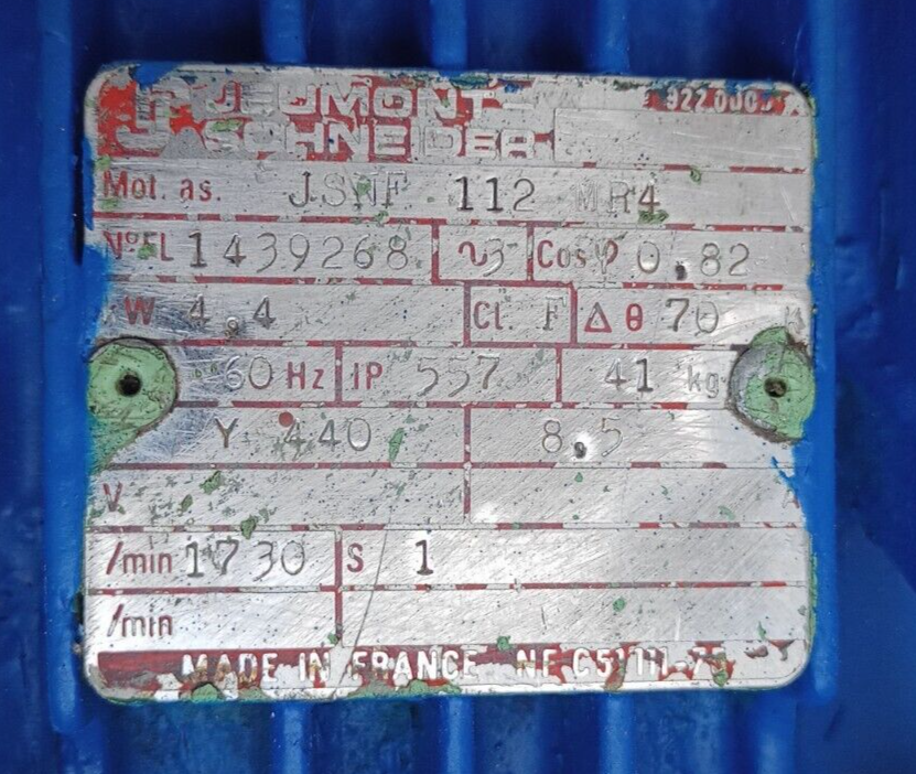 KSB AHK40-33/3GM26 Centrifugal pump with 4.4kw, 1730rpm motor - Tested