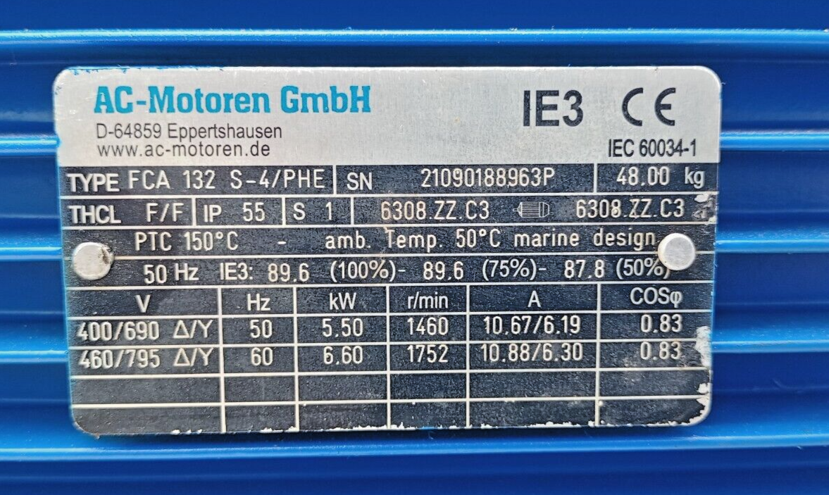 Kral KF-275.DAA Magnetic coupling Triple screw pump with motor Mfg.2022