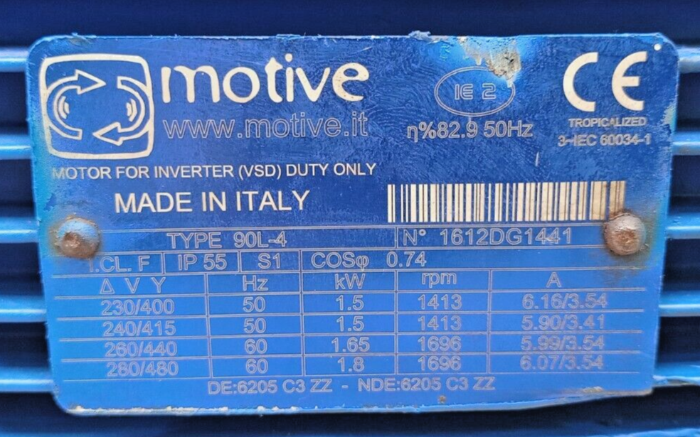 Roodhart pump BPI-10DNL1 Progressive cavity single screw pump