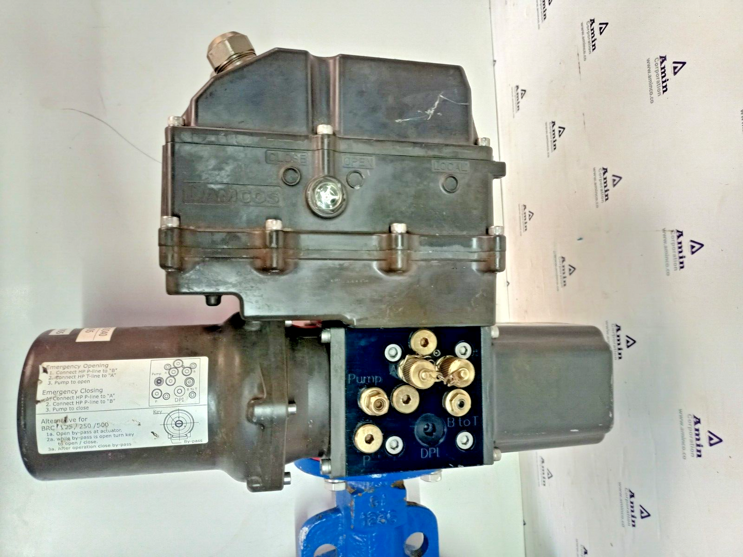 Damcos LPU plus-DD1-0.7S-T2-H2-BA-On/Off PAV05, BRC 500-B1 with DN250mm valve