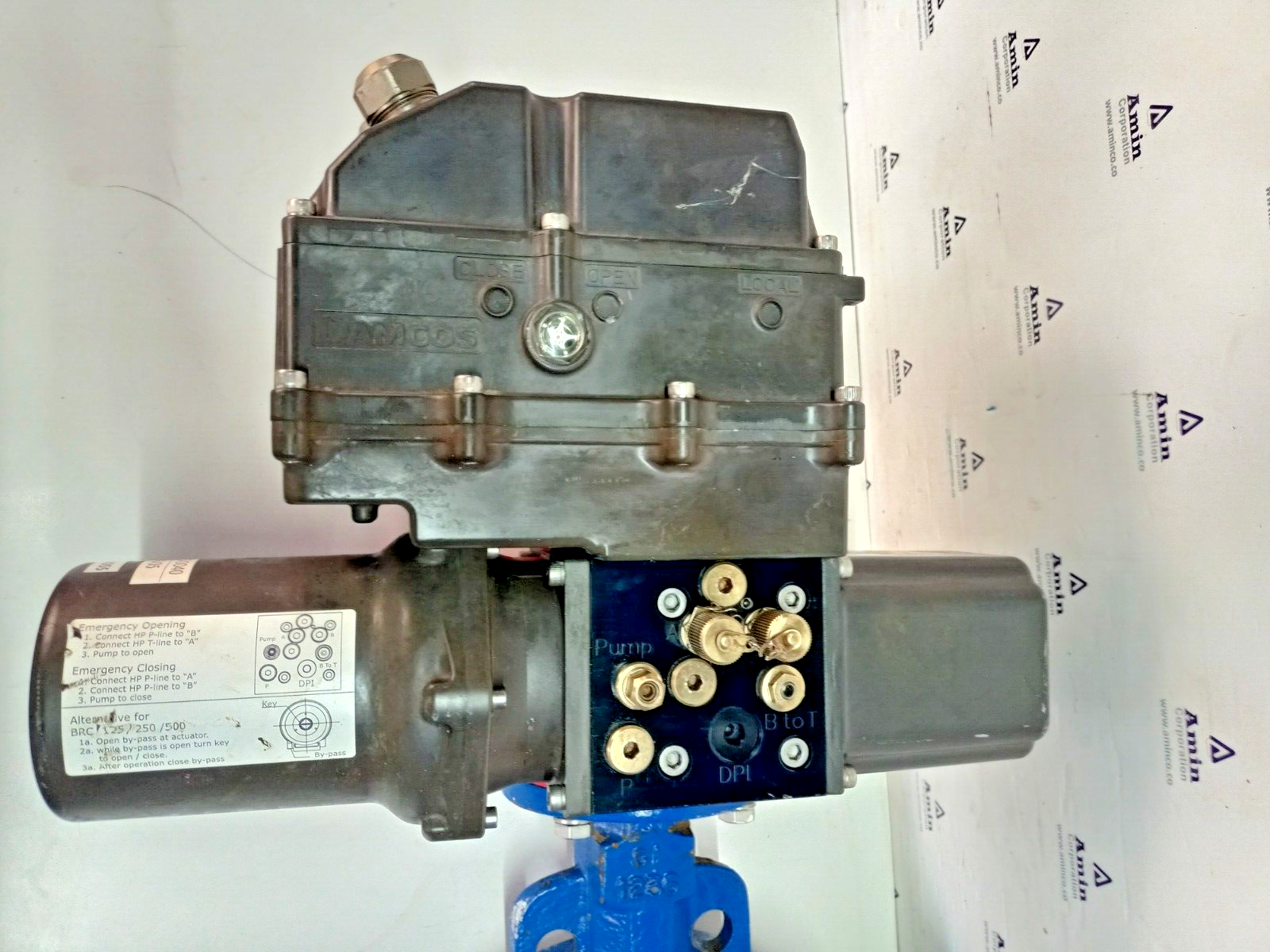 Damcos LPU plus-DD1-0.7S-T2-H2-BA-On/Off PAV05, BRC 500-B1 with DN250mm valve