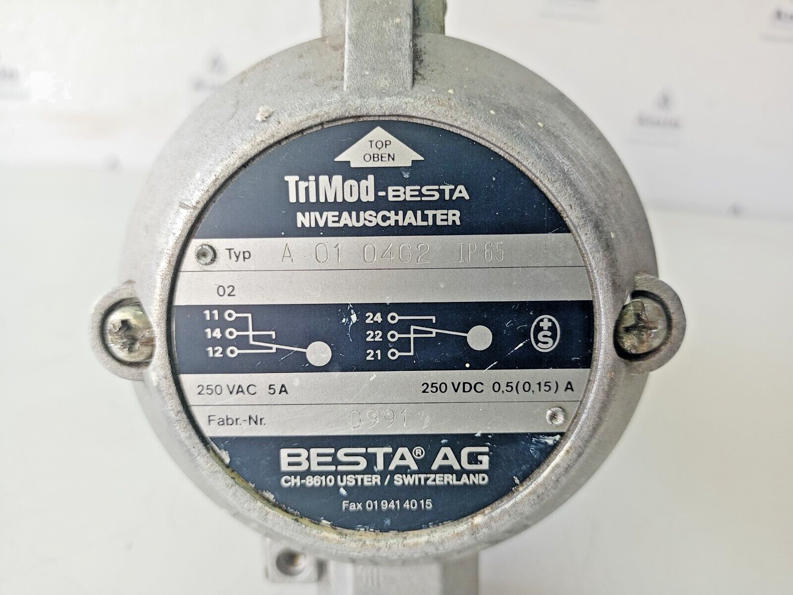 Trimod-Besta A 01 04 G2 Float level Switch - New Surplus Free Fast shipping