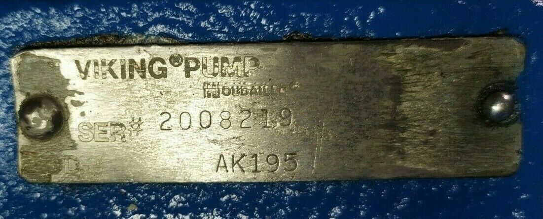 Viking pump AK195 , Rotary gear pump Port size: 2 1/2'' in. NPT
