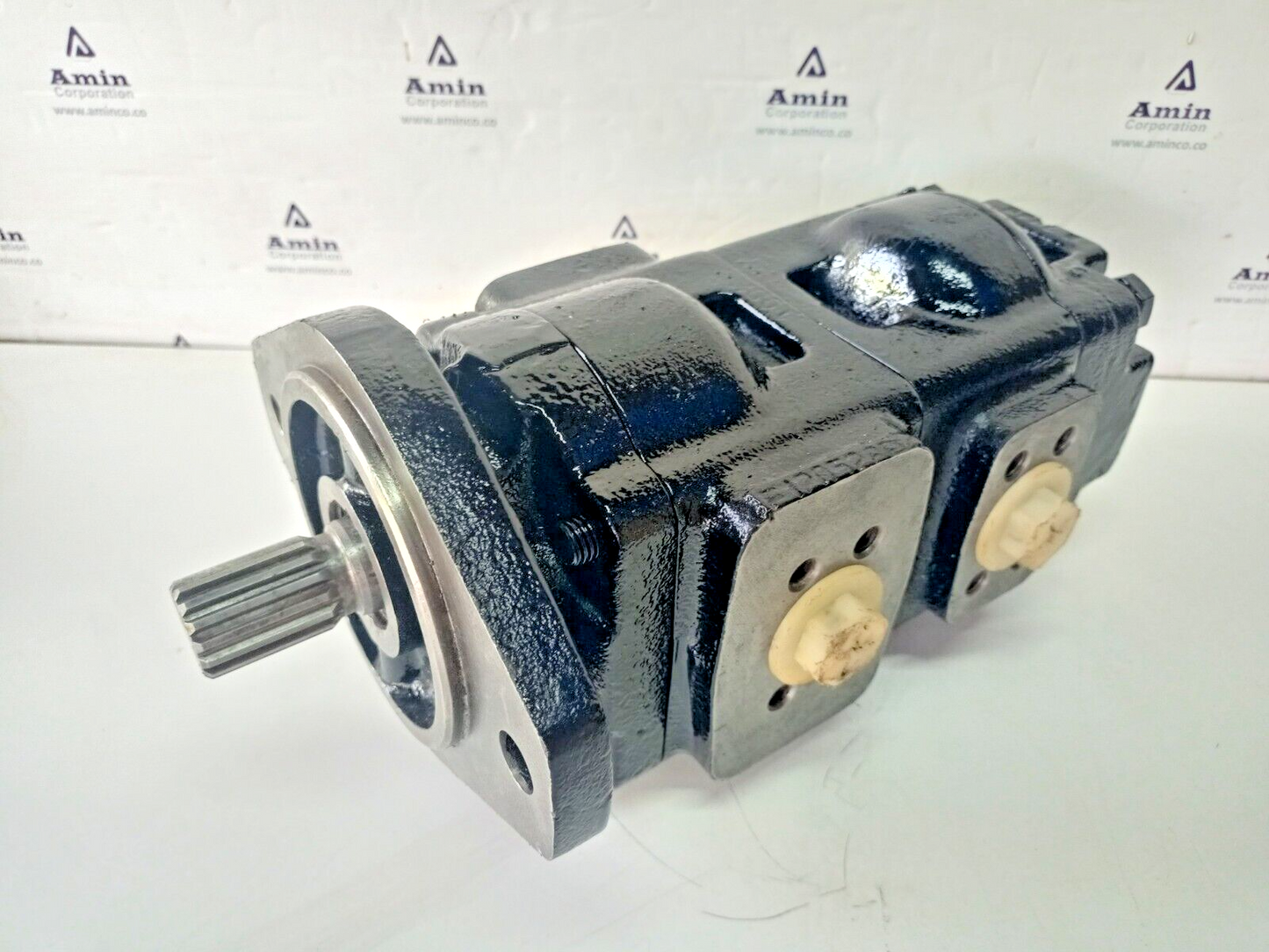 Parker Double Hydraulic gear pump Spline shaft