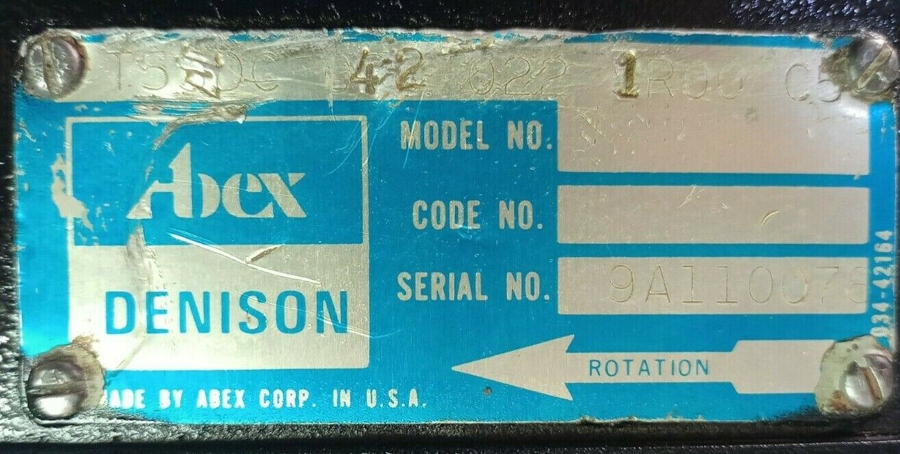 Abex Denison T5SDC-042-022-1R00-C5 Hydraulic vane pump