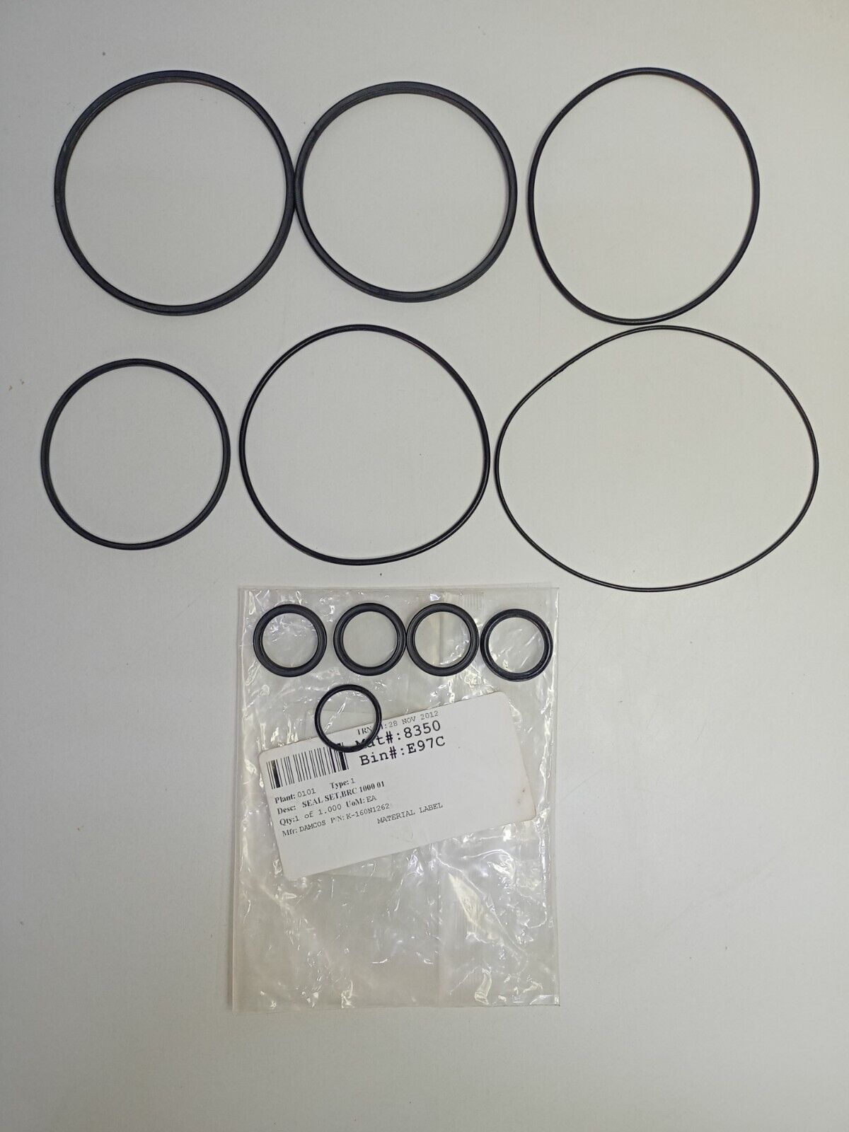 Damcos Seal kit for BRC 1000 B1 P/N: 160N1262 Seal kit - NEW Free fast shipping