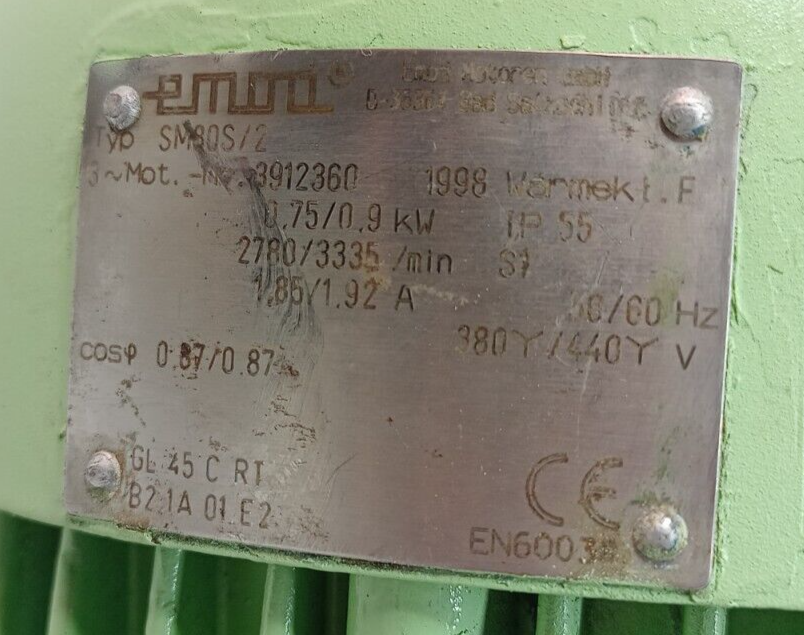 Herborner pumpen Uniblock 1/HK 25-1-109-F-W1 Close coupled sewage pump