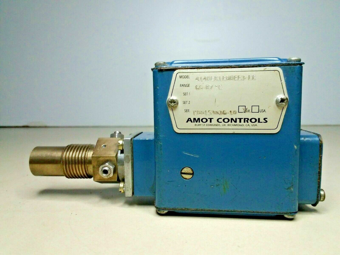 Amot Controls 4140EK1E00EE3-EE Range: 66-87 Deg. C