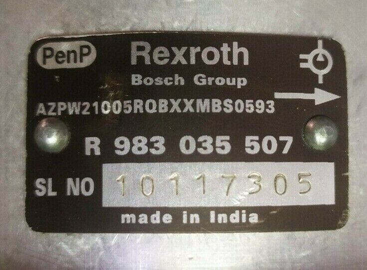 Rexroth AZPW21005RQBXXMBS0593 Hydraulic gear pump R983035507 - NEW