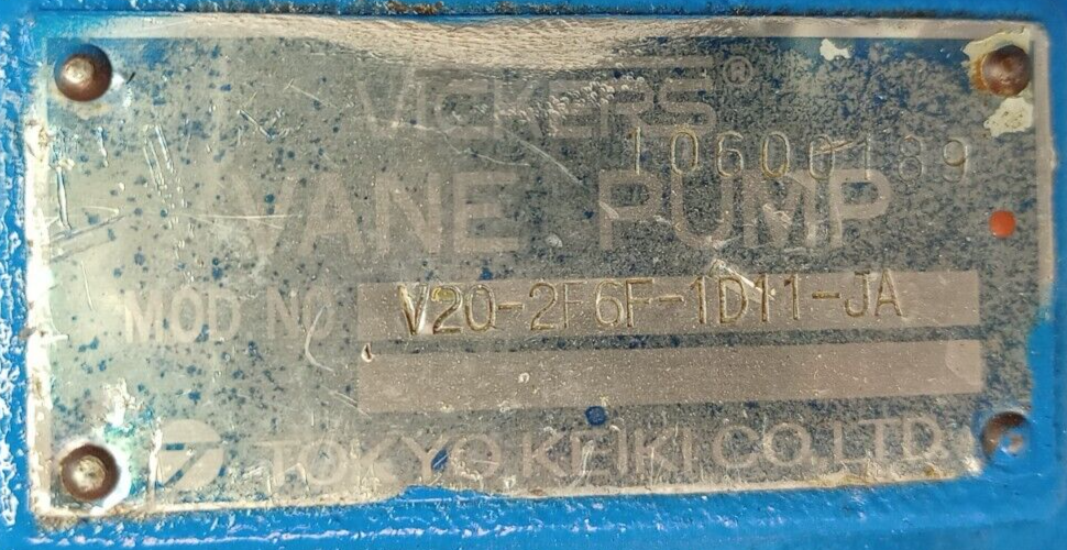 Vickers V20 2F6F 1D11 JA Hydraulic vane pump - Tested