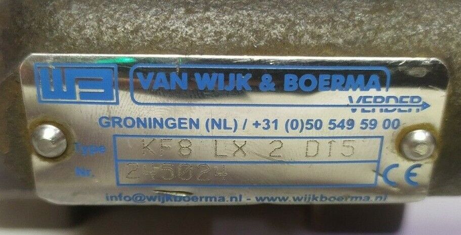 KF8-LX-2-D15 Van Wijk & Boerma Hydraulic gear pump - NEW