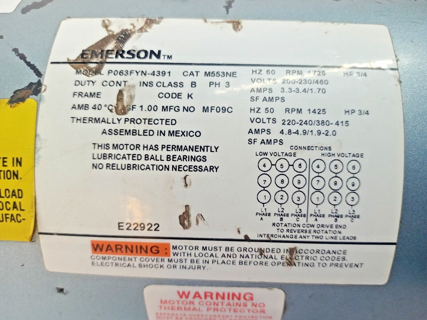 Gast 5HCD-10-M533 Piston air compressor