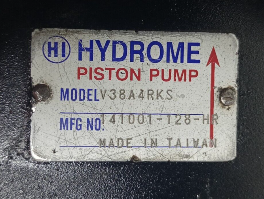 Hydrome V38A4RKS Hydraulic piston pump