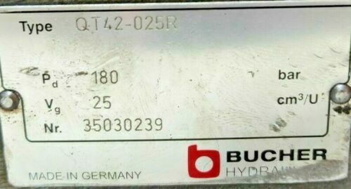 BUCHER QT42-025R Hydraulic Internal gear pump - PRESSURE TESTED