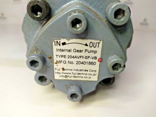Fuji Techno 204AVFf-SF-VB Internal gear pump with Nidec FELQ-8T Induction Motor