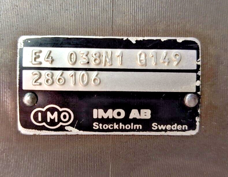 Imo pump E4 038N1 G149 Triple screw pump