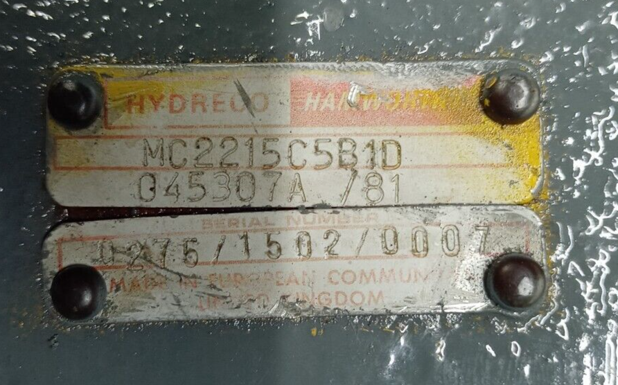 Hydreco Hamworthy MC2215C5B1D Hydraulic motor