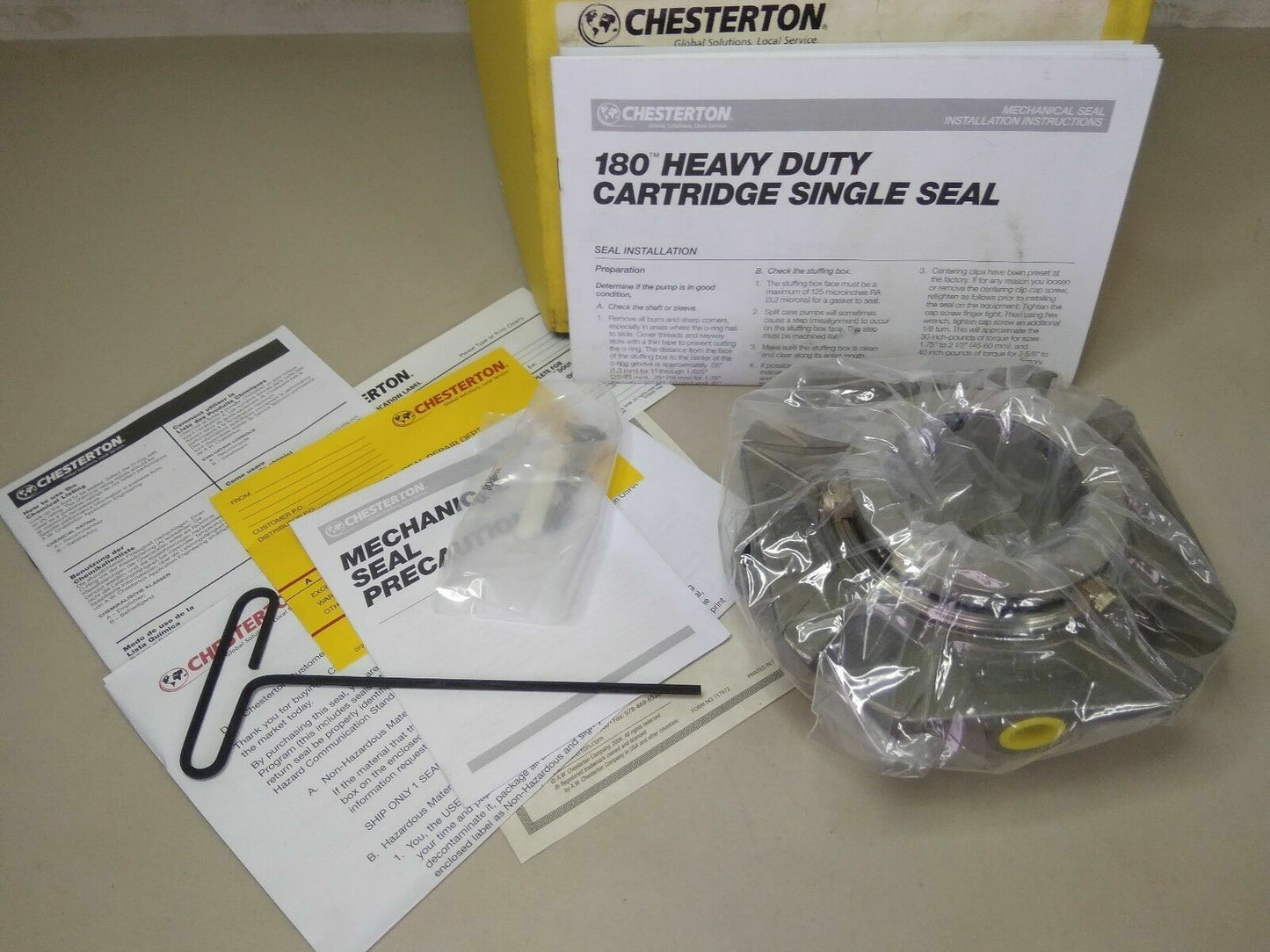 CHESTERTON 180WB HIGH RELIABILITY CARTRIDGE SINGLE SEAL SIZE-20 - NEW