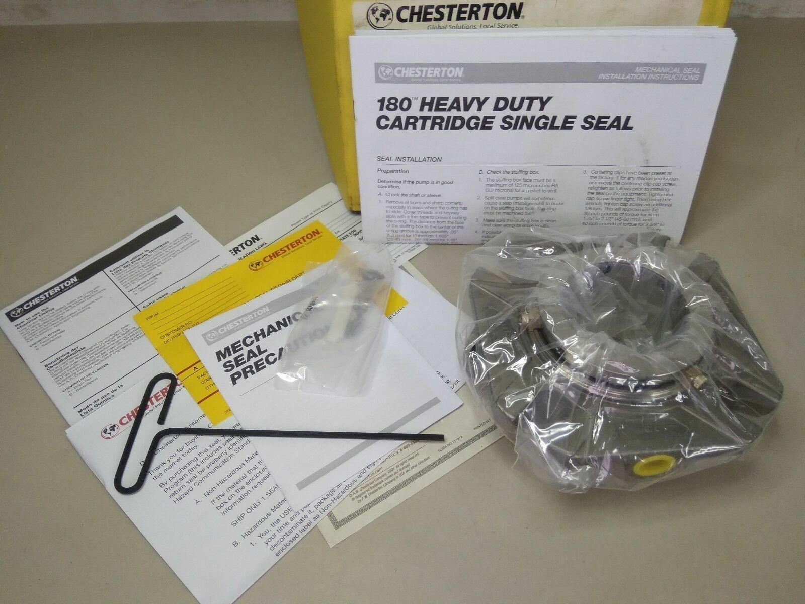 CHESTERTON 180WB HIGH RELIABILITY CARTRIDGE SINGLE SEAL SIZE-20 - NEW