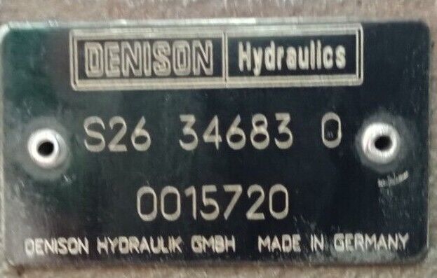 Denison hydraulics R4V10 5D5 30 09G0Q A1 S26-34683-0 with VV01 311 G E1
