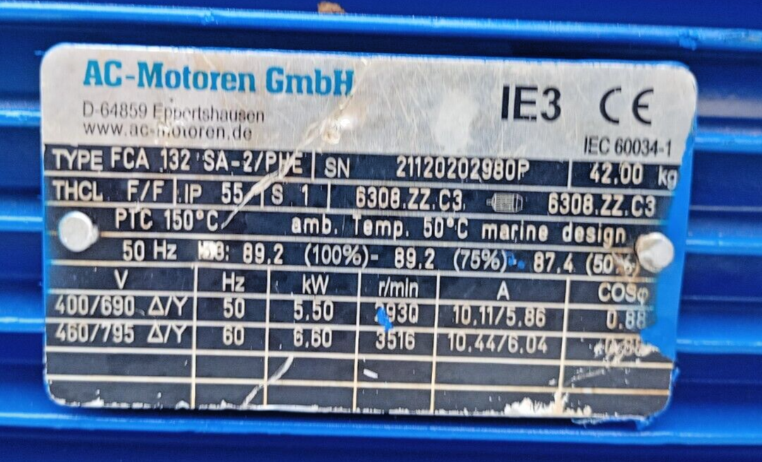 Kral KF-74.DAA Magnetic coupling Triple screw pump with motor Mfg.2022