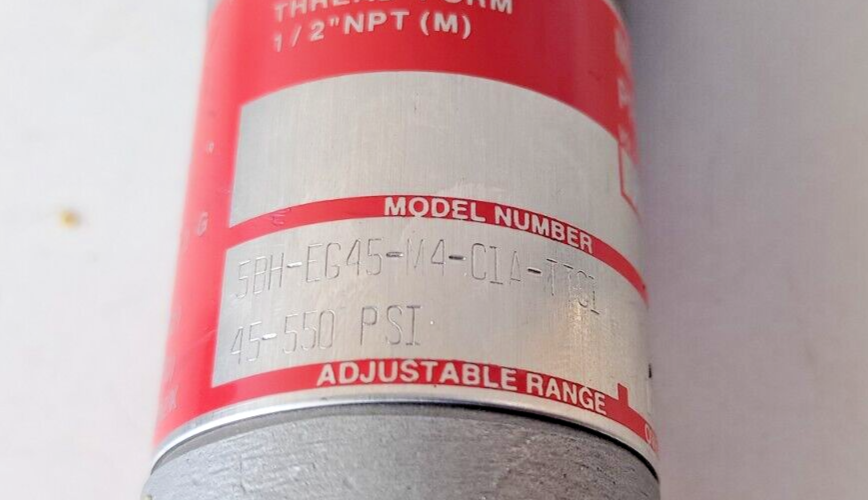 SOR 5BH-EG45-M4-C1A-TTC1 Snap Mini-Hermet pressure switch 45-550 PSI - NEW