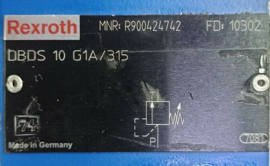Rexroth DBDS 10 G1A/315 Pressure relief valve MNR: R900424742 - NEW