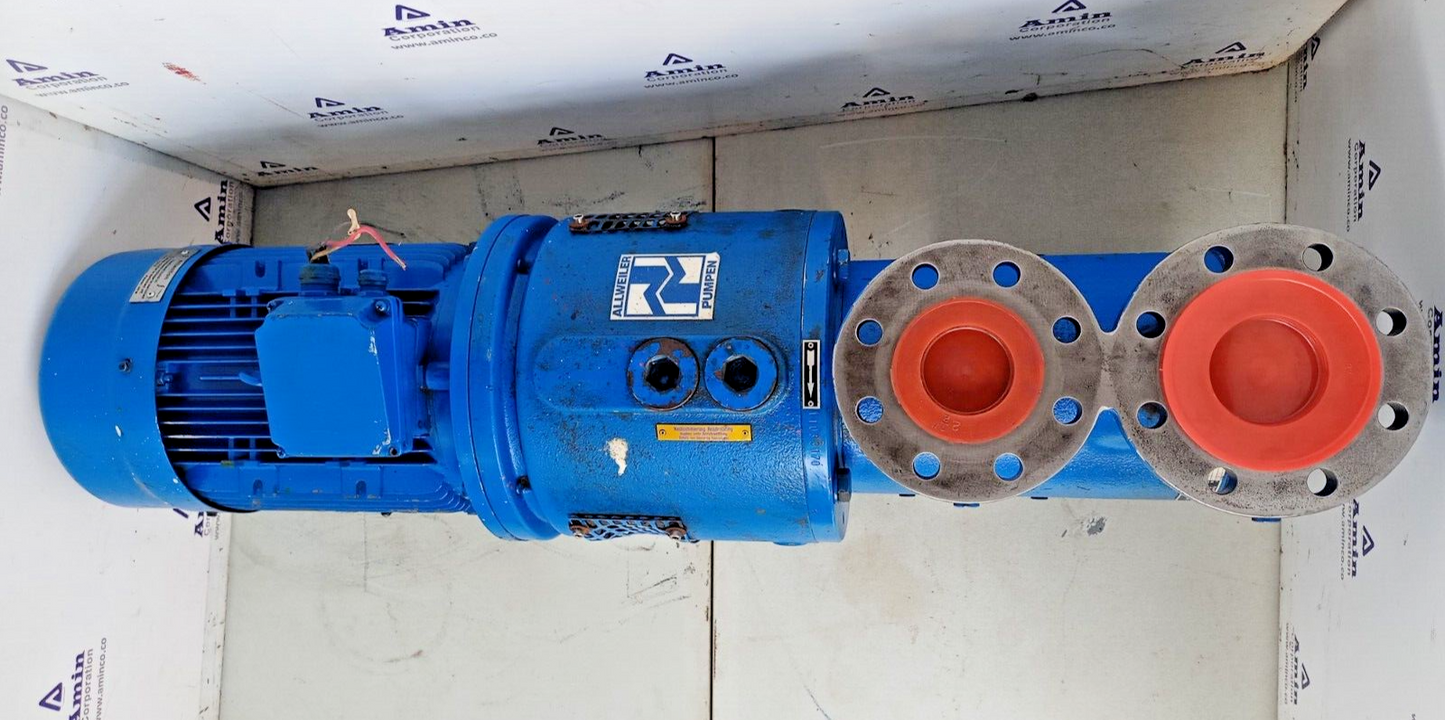 Allweiler SNGF210ER46E8.9-W61 Triple screw pump with 8.7 kw 1680rpm motor - NEW